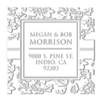 MONOGRAM EMBOSSING SEAL
Custom Pattern Design Address Embosser