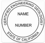 California Engineering Certified Geologist