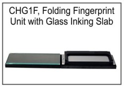 Glass Inking Slab Tabletop Fingerprint Unit