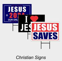 Jesus Signs - 24"x18"