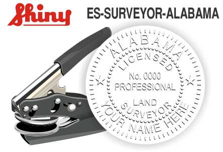 ALASKA Surveyor Embossing Seal