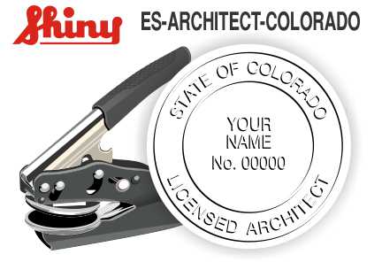 Colorado Architect Embossing Seal