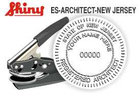 NEW JERSEY Architect Embossing Seal