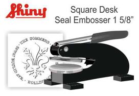 1-5/8" Square Emossing Seal
EH Shiny Square Embossing Seal