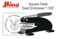 1-5/8" Square Emossing Seal
EH Shiny Square Embossing Seal