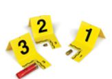 Cut-Out ID Tents, 101-200, Yellow