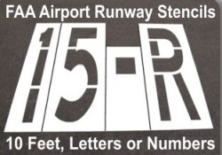 Taxiway Stencils
FAA Airport Runway Stencils