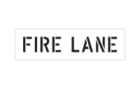 Fire Lane Stencil