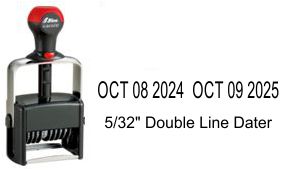 H-6410/DD Shiny Double Line Dater