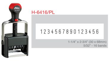 Shiny H-6414/PL Numbering Band Stamp