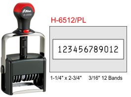 Shiny H-6512/PL, Self-Inking Line 12 Band Numberer