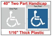 Handicap Stencil 2 part
