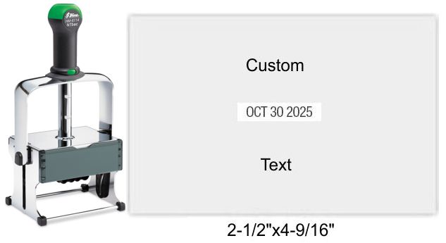 Shiny Self Inking HM-6114 Dater
Shiny HM-6114 Heavy Metal Self-Inking Dater