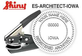 Iowa Architect Embossing Seal