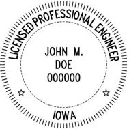 Iowa Engineering Stamp