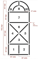 Jukebox Hopscotch Stencil