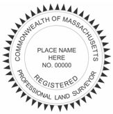 Massachusetts Self-inking Surveyor Stamp