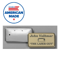Metal Badge Frame for 1-3/8" x 2-3/4" Insert