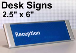 Desk Signs & Custom Changeable Insert