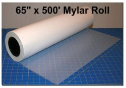 Mylar 65 inch x 500 feet roll stock