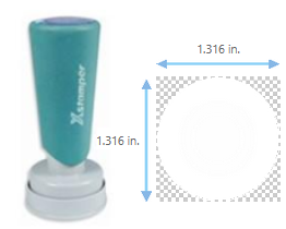 Xstamper N47 Pre-Inked Round Stamp