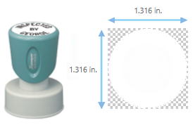 Xstamper N49 Pre-Inked Round Stamp