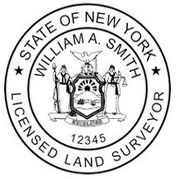 New York Pre-Inked Surveyor Stamp