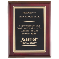 Airflyte Premium Rosewood Piano Finish Plaque