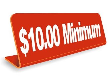 2" x 10" Engraved Easel Tabletop Sign