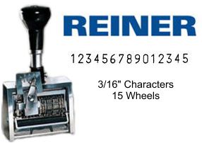 Reiner 332, 15-Wheel Numbering Machine