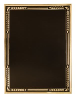4" x 6" Black/Gold Aluminum Plaque Plate