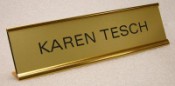 2"x8" Nameplate with Standard Holder