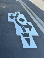 Roundabout Pavement Marking Arrow Kit