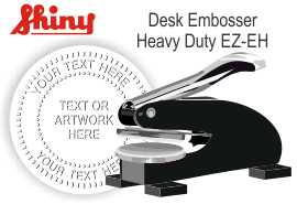 D44006-3 Style 3 Desk Shiny EZ-Seal Personal Address Embosser 
