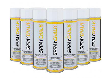 SprayChalk (White Temporary Removable marking chalk for synthetic turf,  asphalt, concrete. 