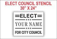 Elect City Council Stencil