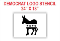 DEMOCRAT LOGO Stencil