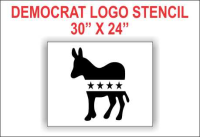 DEMOCRAT LOGO Stencil