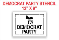 DEMOCRAT LOGO Stencil