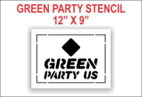GREEN PARTY LOGO Stencils