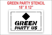 GREEN PARTY LOGO Stencils