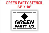 GREEN PARTY LOGO Stencils