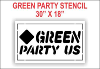 GREEN PARTY LOGO Stencils