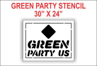 GREEN PARTY LOGO Stencils