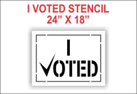 I VOTED Stencil