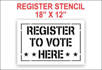 Register to Vote Stencil