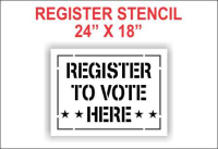 Register to Vote Stencil