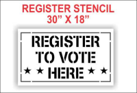 Register to Vote Stencil