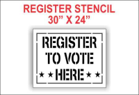 Register to Vote Stencil