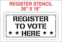 Register to Vote Stencil